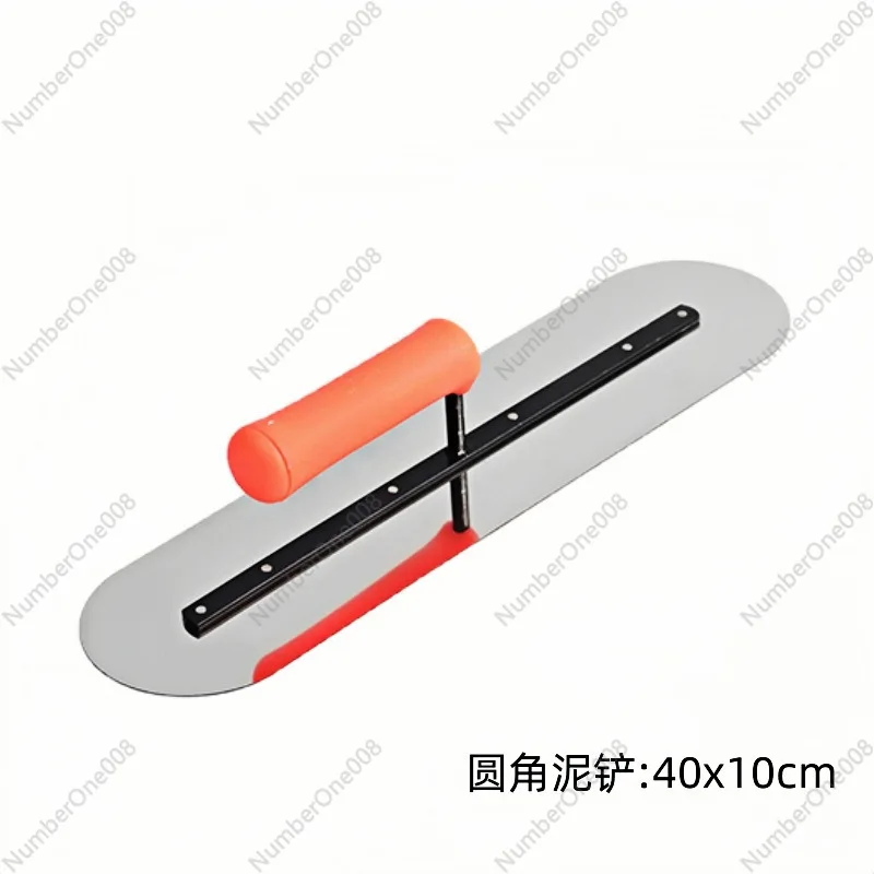 Spatola per intonacare spatola ad angolo arrotondato in acciaio inossidabile strumento per muratore di argilla raccoglitore di luce per calcestruzzo mortaio di cemento