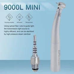 Dental Mini 9000l Fiber Optic LED High Speed Handpiece Air Turbine 4 Water Spray Kavo Type Handpiece For KAVO Coupling Type Tool