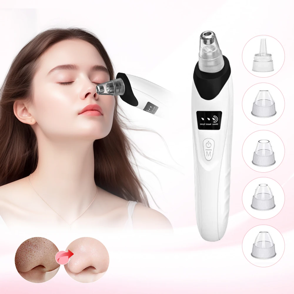 منظف المسام الكهربائي الجديد لعام 2025 ومزيل الرؤوس السوداء - جهاز مكنسة التنظيف العميق للعناية بالوجه وأدوات العناية ببشرة الوجه