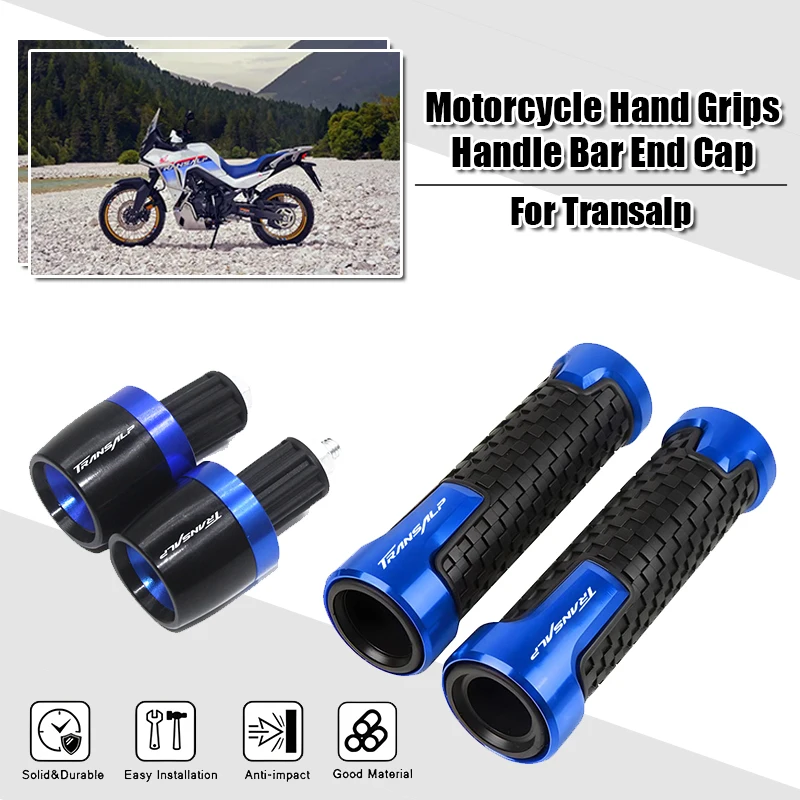 For Honda TRANSALP 750 XL 600 650 700 V XL700V XL650V 2018-2024 Motorcycle Hand Grips Handle Bar End Cap