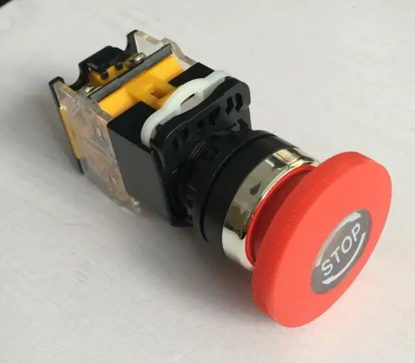 LA38-11ZS Mushroom-shaped emergency stop self-locking switch 1NO 1NC