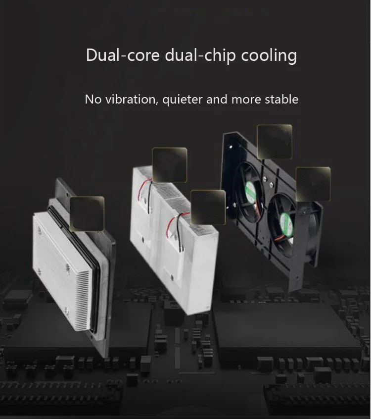 Fan Cooling Humidifier Cigars Humidor 48L Electrical  Cabinet