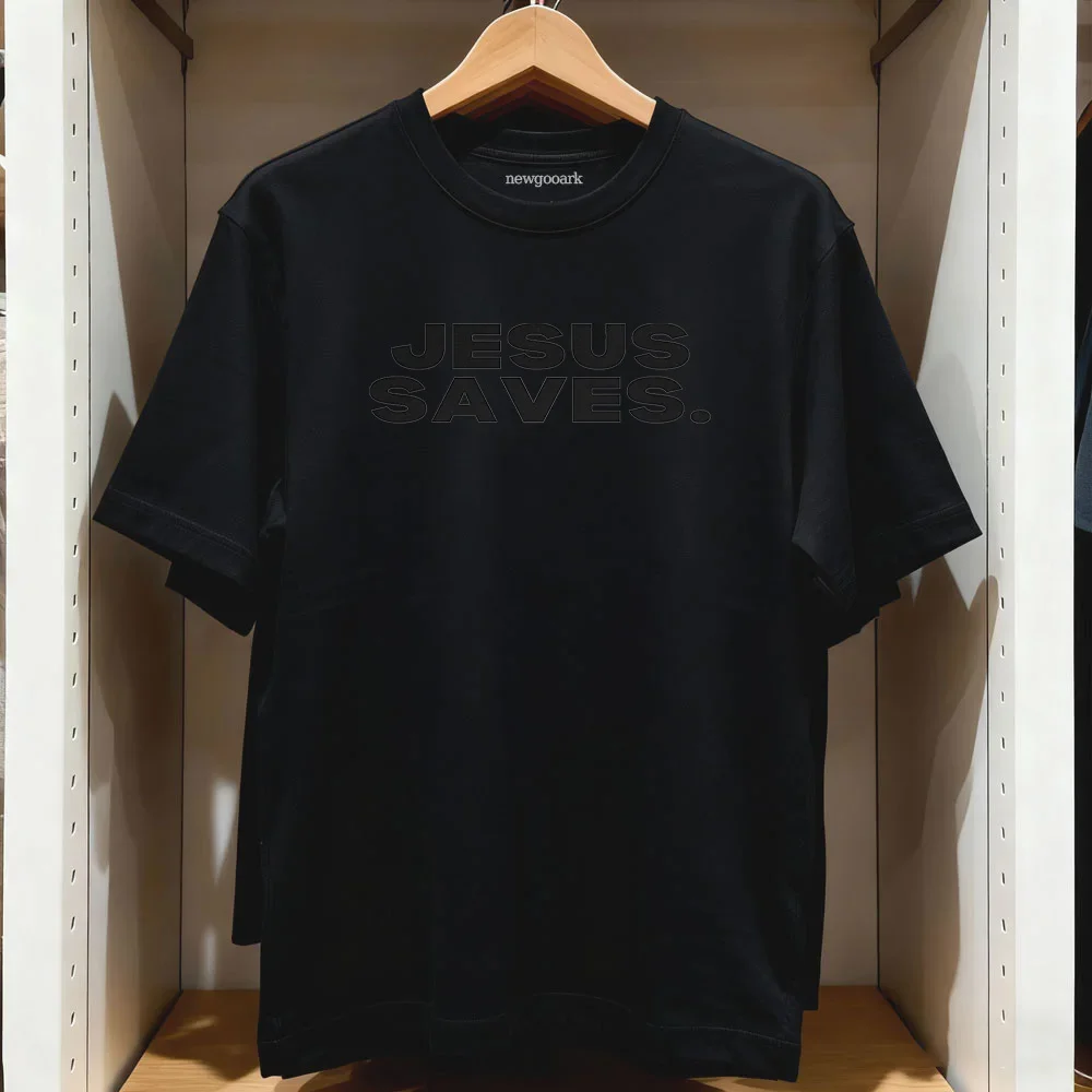 Jesus Saves shirt woman man summer cotton graphic t shirts Adult streetwear O-neck Short-sleev
