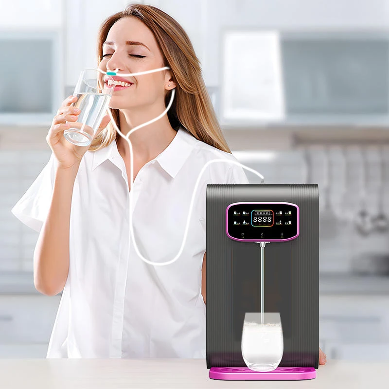 

Countertop Hydrogen Rich Generator H2 Inhalation Smart Dispenser Alkaline Water Maker With purifiier Ionizer Desktop Home