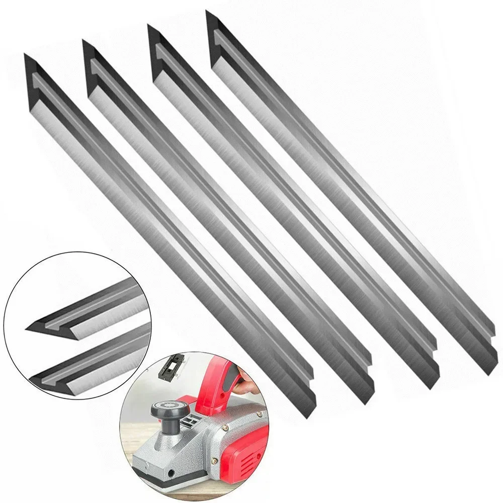 4pcs/set 82mm Carbide Planer Blade Reversible Blade For AEG ATLAS-COPCO EH102 HB750 HBE800 For Woodworking Machinery Parts