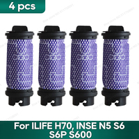 Filter Compatible for ILIFE H70, INSE N5 S6 S6P S600 Vacuum Cleaner