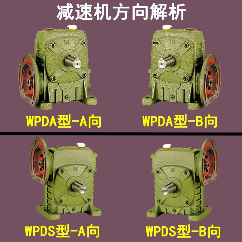 WPDA WPDS WPDO WPDX 70 Flanged Cast Iron Worm Gear Reducer Turbine Small Reducer Gearbox