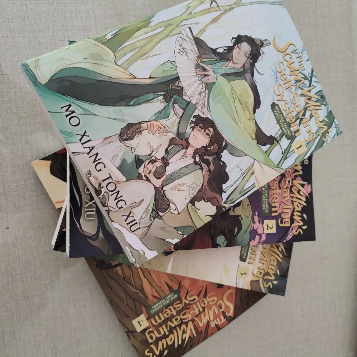 Printed Version The Scum Villain’s Self-Saving System MXTX Bl Love Story Novels In English Edition Ren Zha Fan Pai Vol.1-Vol.4