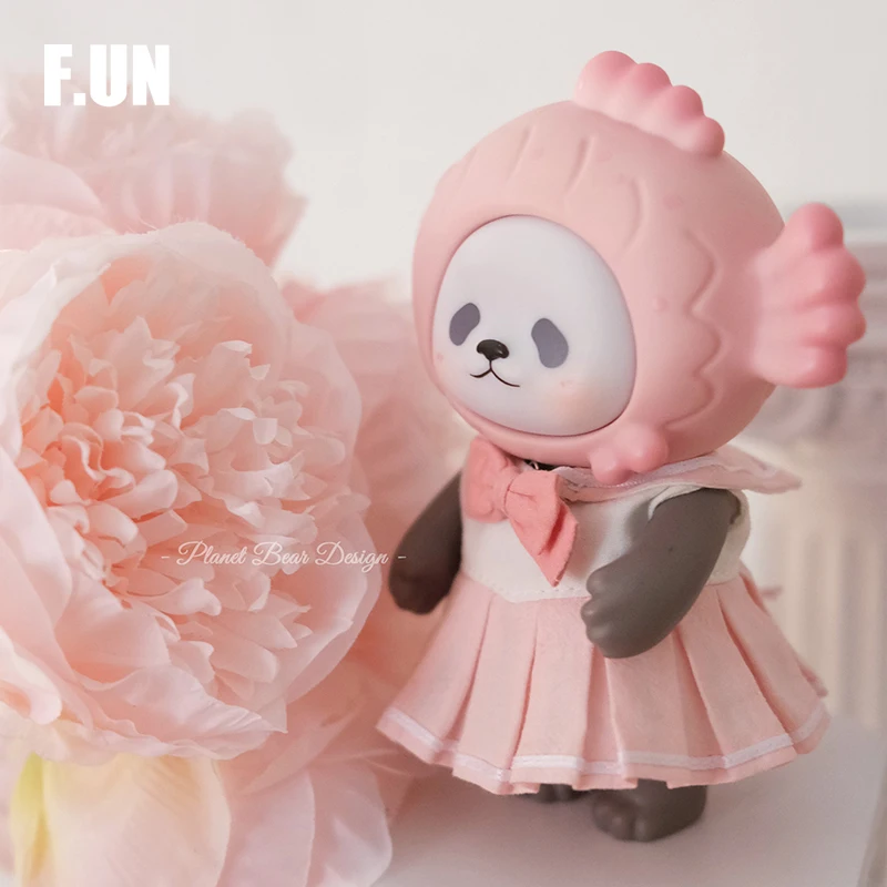 14cm Finding Unicorn Planet Bear PanPan JK Skirt Animal Action Figure Blind Random Box Toys Ornaments Figurines for Girls Gift