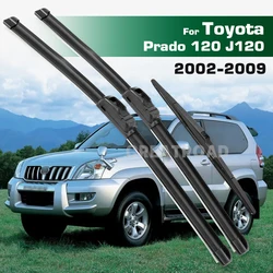 GREATROAD Wiper LHD&RHD Front & Rear Wiper Blades Set For Toyota Prado 120 J120 2002 - 2009 Windshield Windscreen Window Brushes
