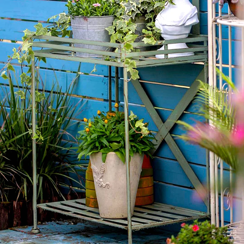 

Indoor furniture flower stand shelf balcony succulent floor-to-ceiling multi-layer frame outdoor terrace courtyard old climbin