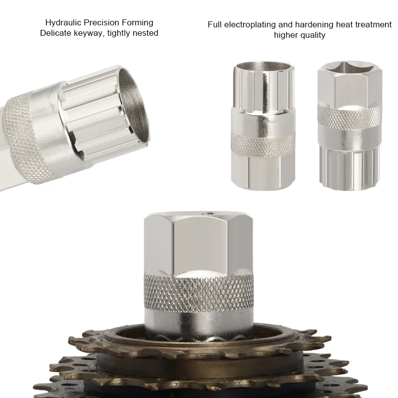 Bicycle Cassette Flywheel Remover Freewheel Sprocket Extractor MTB Mountain Bike Socket Wrench Road Cycling Install Repair Tool view 6