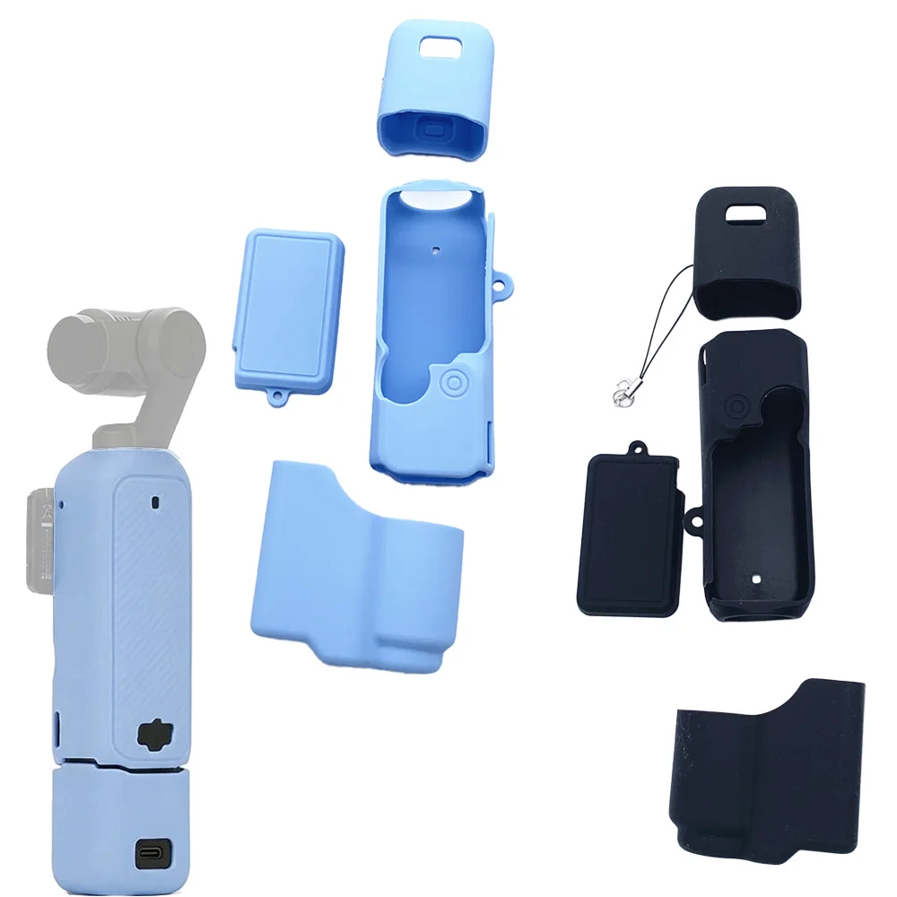 Pocket4 Silicone Protector Case Body Cover Skin for DJI Osmo Pocket 4 Handheld Gimbal Soft Rubber Sleeve Accessories