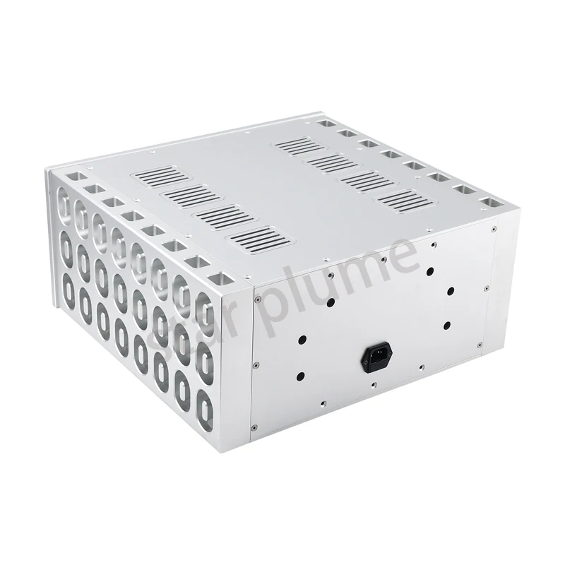 (412*438*200mm) CJ191 All-aluminum Power Amplifier Case Heat Dissipation Large Class A Post Amplifier Chassis Shell DIY Box