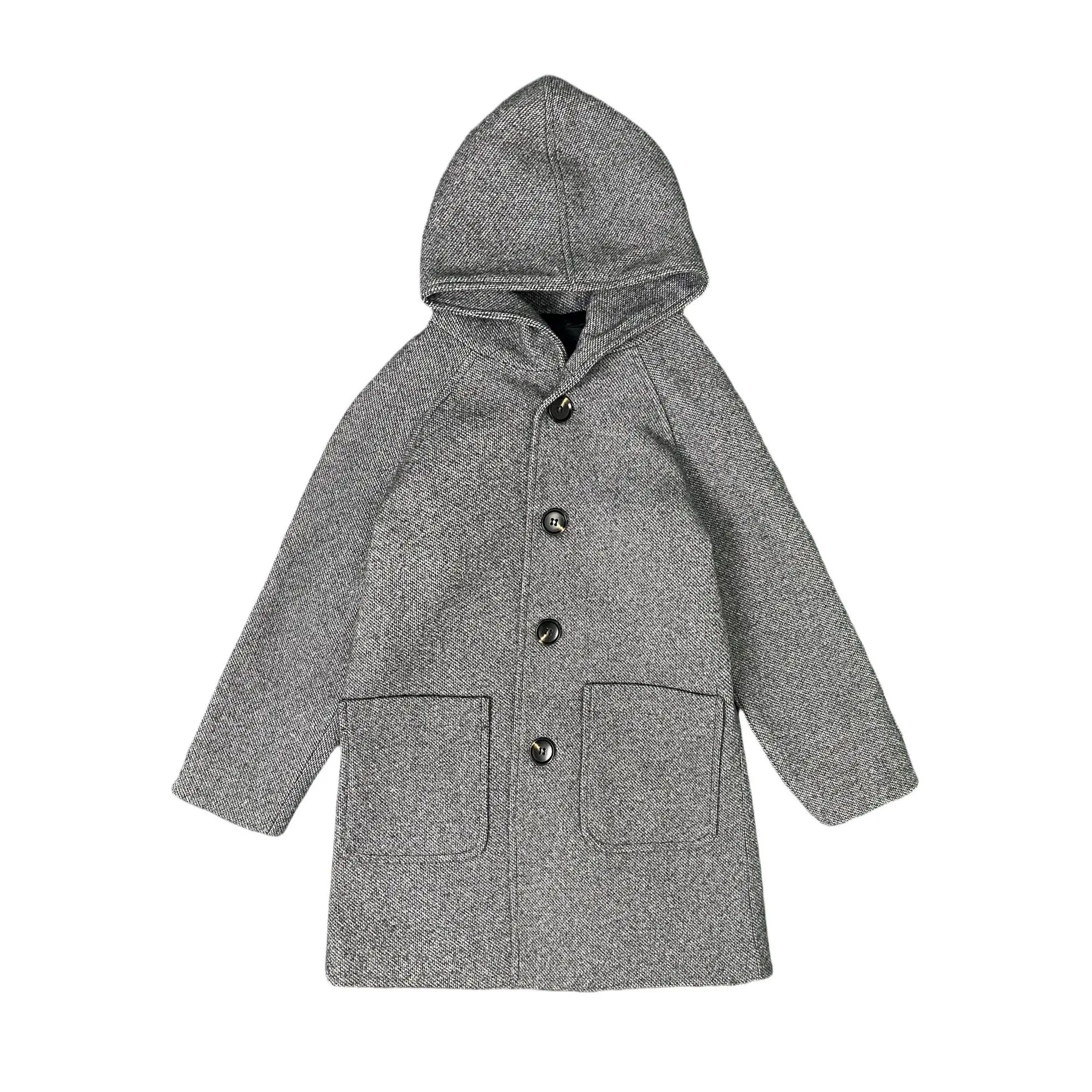 Kids Windproof Outdoor Long Jacket Children Photography Woolen Coat 3-15Y Korea JAPAN Boys Formal Christmas Winter Wool Coat