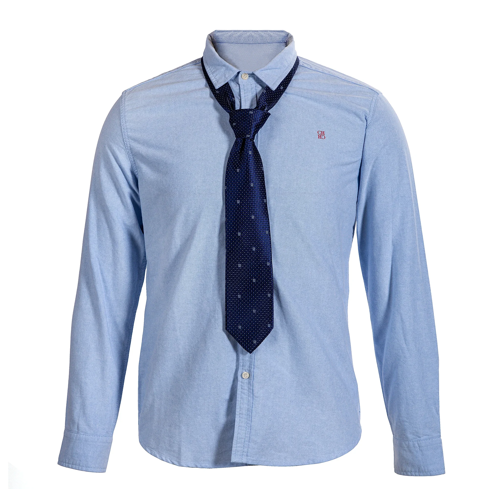 Chch gravatas masculinas cor sólida pescoço listra azul gravata jacquard acessórios uso diário cravat festa de casamento presente para homem