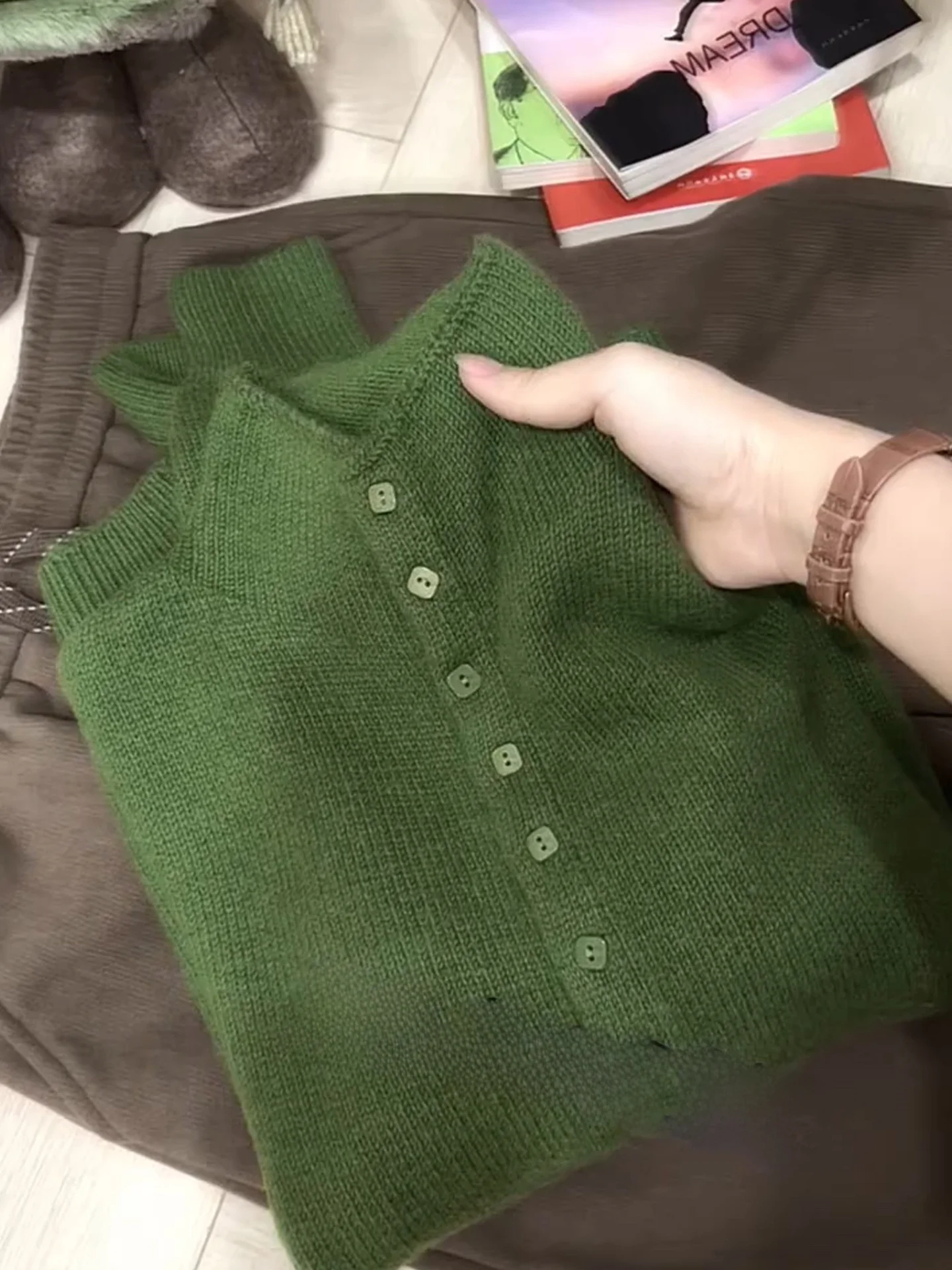 

Мягкий и удобный трикотаж Camere на одной пуговице, цветная основа, irt Design Sense Winter Faion Commute Sle Long Sve