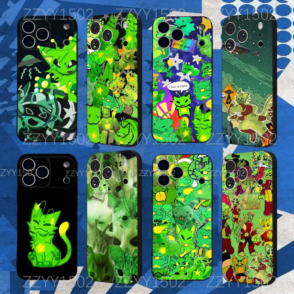 

Cute G-GnarpyS Cat Phone Case For iPhone 17,16,15,14,13,12,Pro,Max,Plus,E,SE4,Air,Mini Black Funda Shell