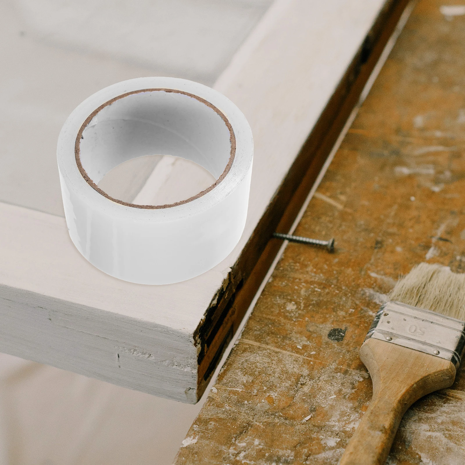 

2 Rolls Transparent Windproof Tape 5cmx20m Clear Waterproof Adhesive Window Sealing Door Gaps Insulation Winter