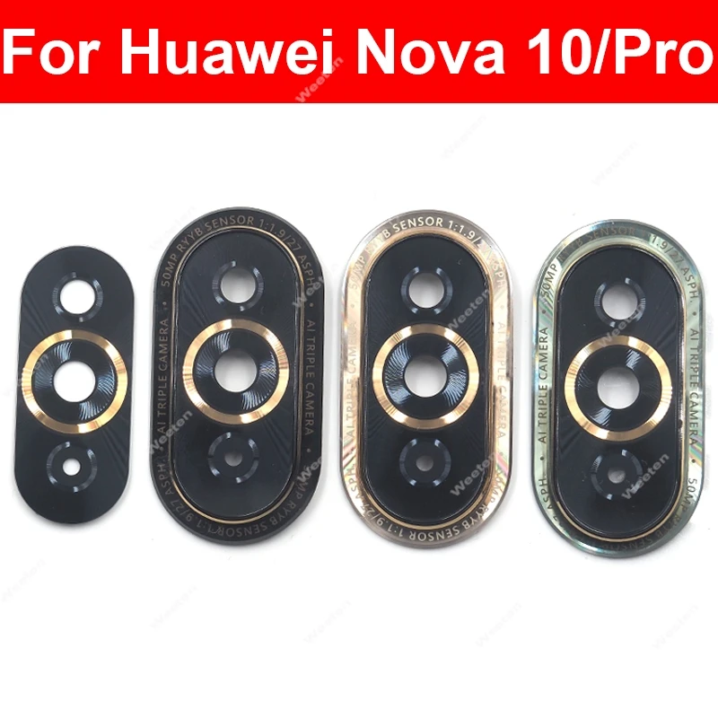 For Huawei Nova 10 10 Pro 10 SE Back Rear Camera Lens Glass Frame Cover Adhensive Sticker Replacement Parts