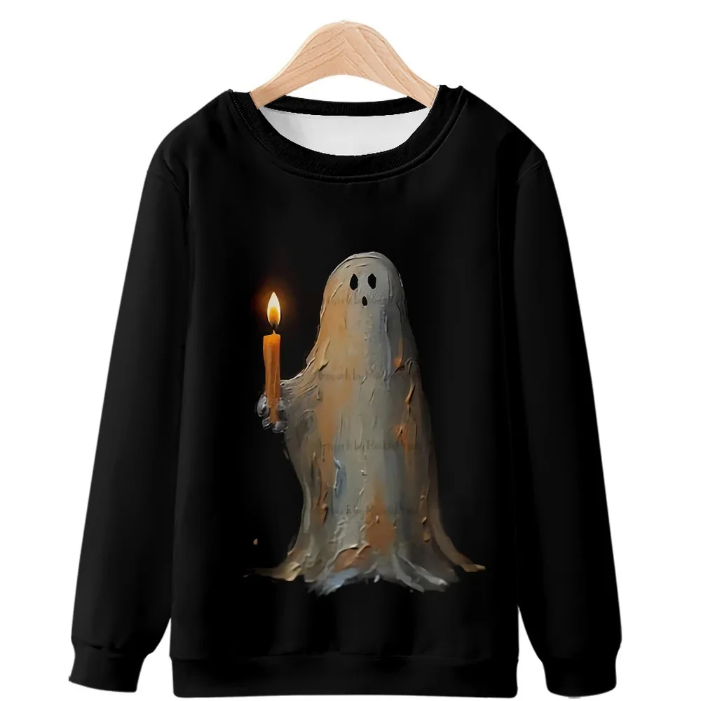 

Креативный Хэллоуин Призрачный принт ex Осень Зима круглый Ne Long Sve Повседневный свитшот Новое поступление Уличная одежда Sle