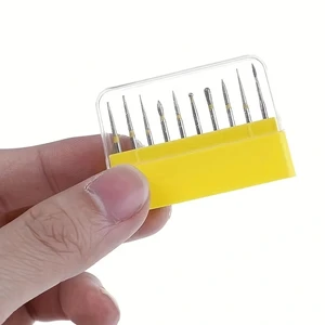 10 قطعة / صندوق FG قبضة عالية السرعة مجموعة طحن مثقاب الصنفرة بر تلميع بر طحن أداة تلميع الأسنان أفضل 10 مبيعات ورق صنفرة باركسايد - رقم 10