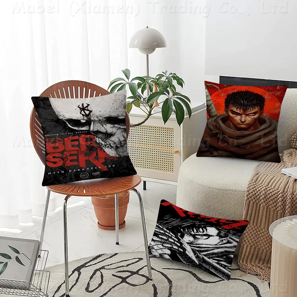 Anime Berserk Pillow Anime Pillow Sofa Bed Head Pillow Cover Cushion Cover 45x45 Cm Fashion