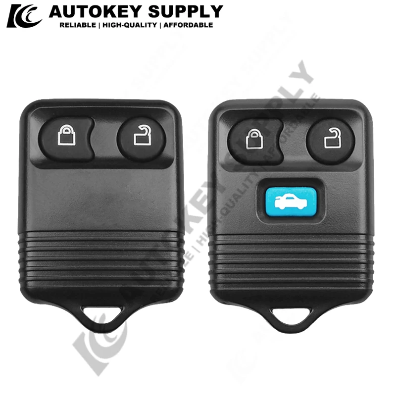 Autokeysupply AKFDS211 2/3/2+1/3+1 Buttons Remote Car Key Fob Shell For Ford