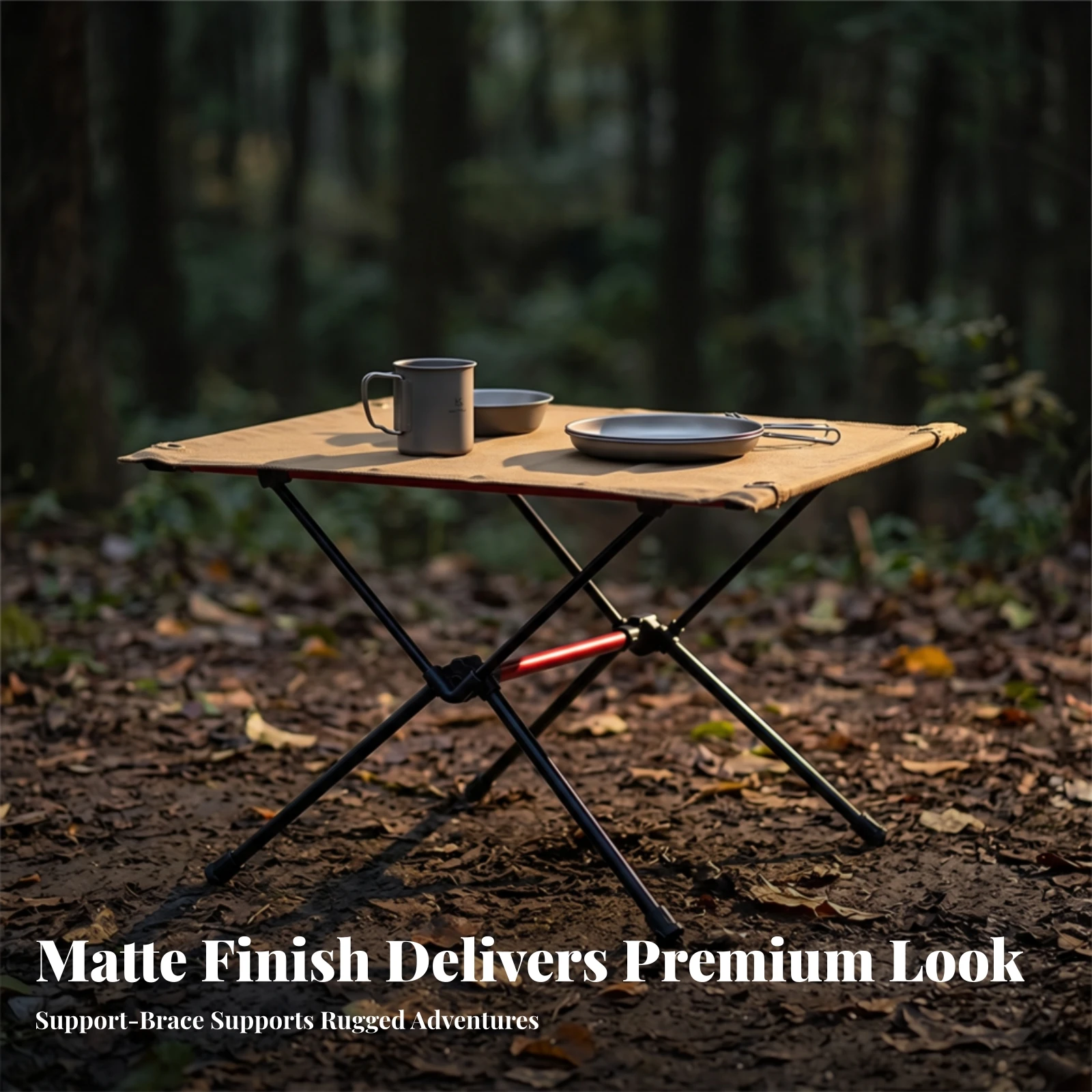 頑丈なコーデュラ生地の天板を備えたキャンプテーブル、折りたた - Outdoor Und Camping のレビューと価格