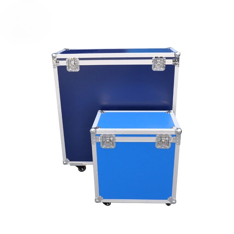 55TV-Flightcase aus Aluminium in Sondergröße mit abnehmbarer Abdeckung