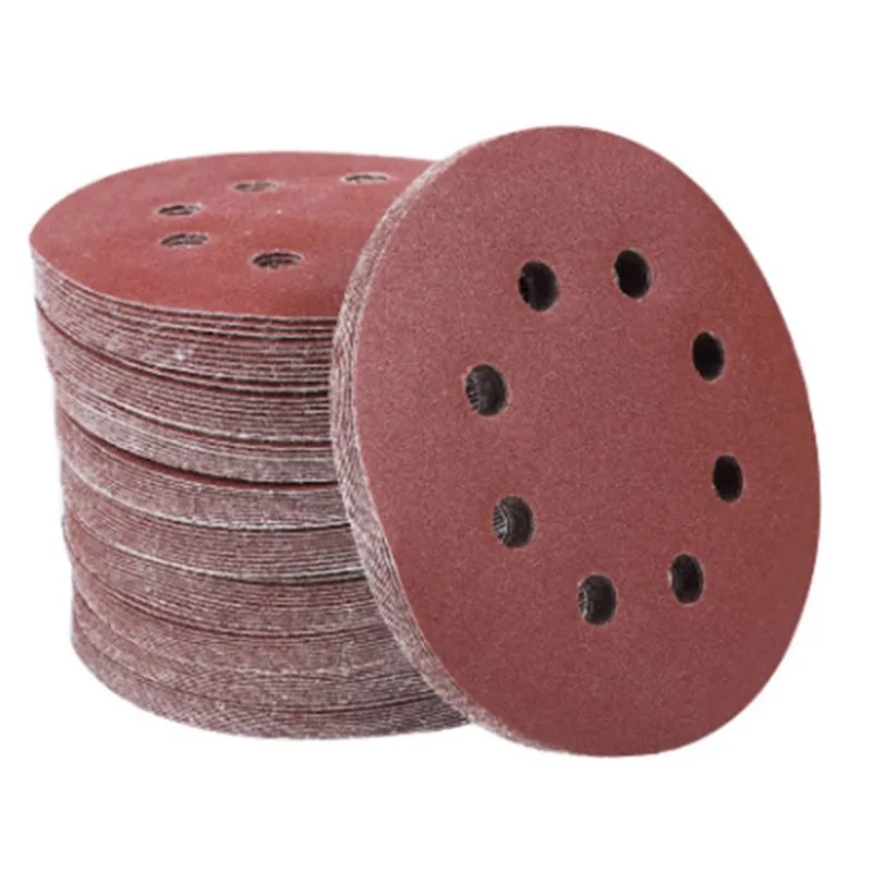 

125mm 5"/5inch Sanding Discs 8 Holes Sandpaper Pads Set Hook & loop Abrasive sander paper for polishing tools 60/5000/7000 Grit