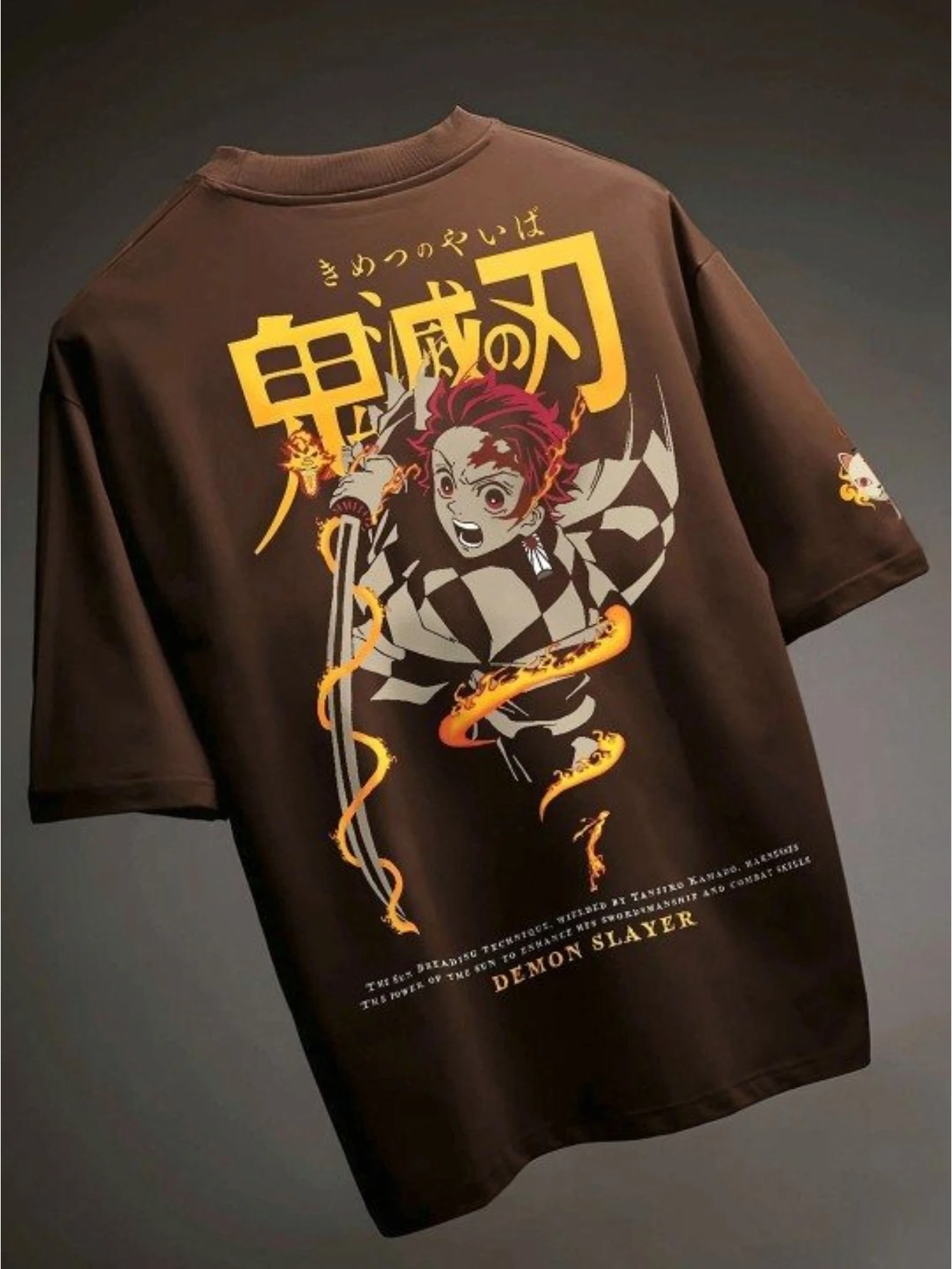 Tanjiro Demon Slayer Anime Gedrukt Oversized Grafische T-shirt Man Vrouwen Korte Mouw Tee Zomer Y2k Casual Tops Herenkleding