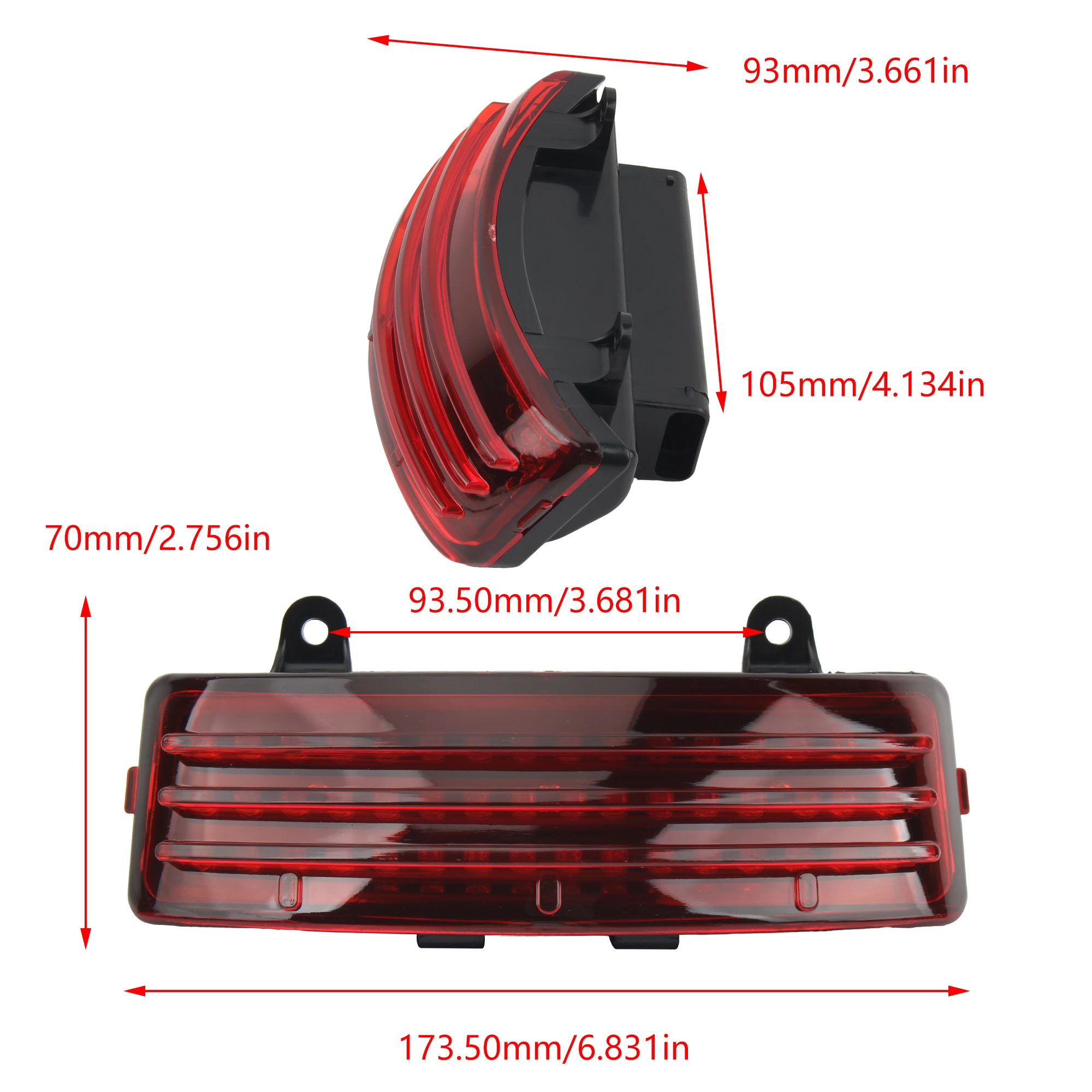 2014-2023 tylne światła LED motocykla tapicerka Moto światło hamowania dla Harley Touring przemieszczanie się po ulicy Road King FLHX FLTRX — zdjęcie 3