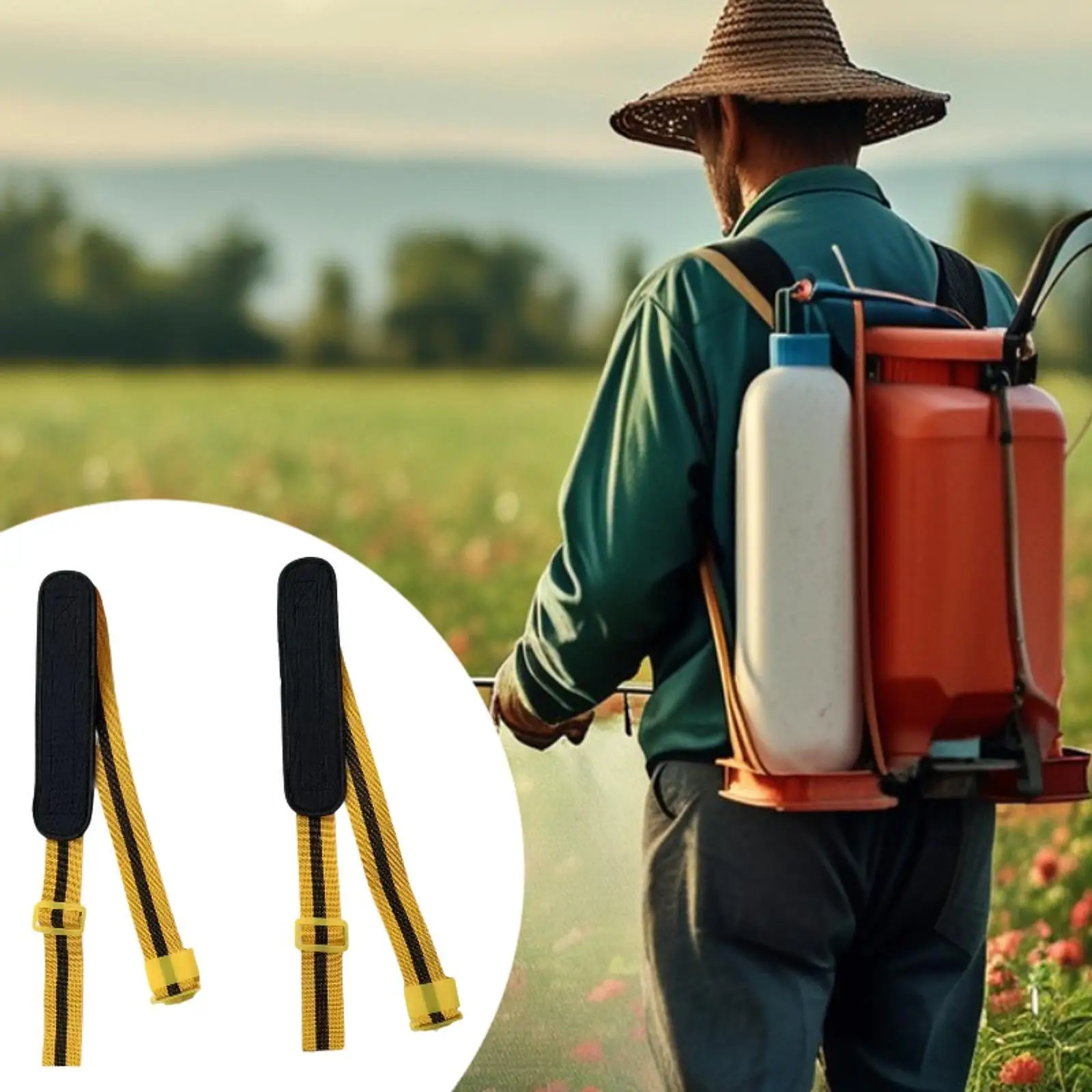 2x1 Pair Backpack Sprayer Shoulder Straps Widened Parts Accessories Adjustable
