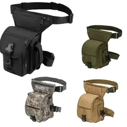 Bolsa de pierna táctica militar para hombre, riñonera ajustable, cinturón de muslo, senderismo, impermeable, nailon, motocicleta, montar, Camping