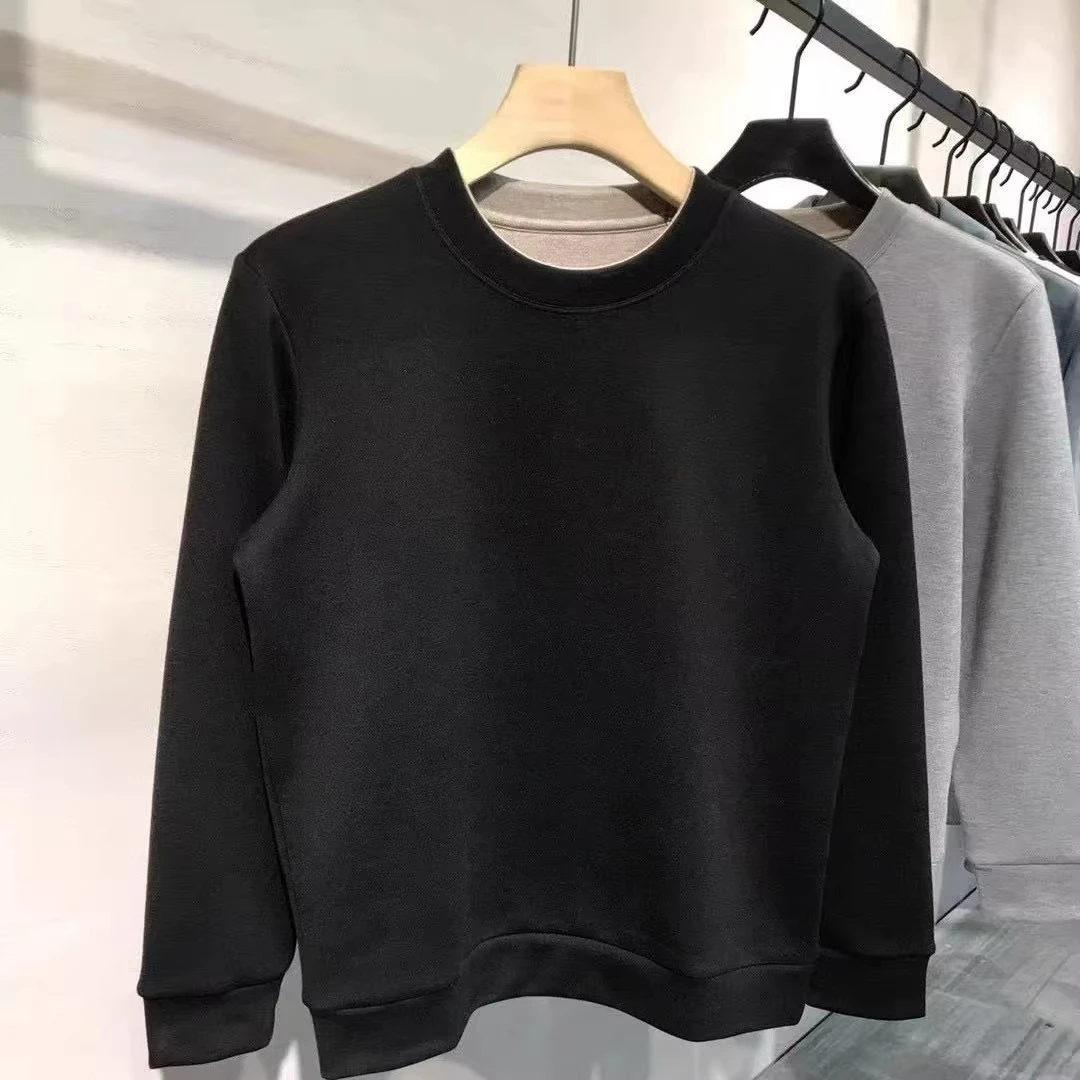 

BC Italy embroidered old money style men's wool-blend crew neck jumper