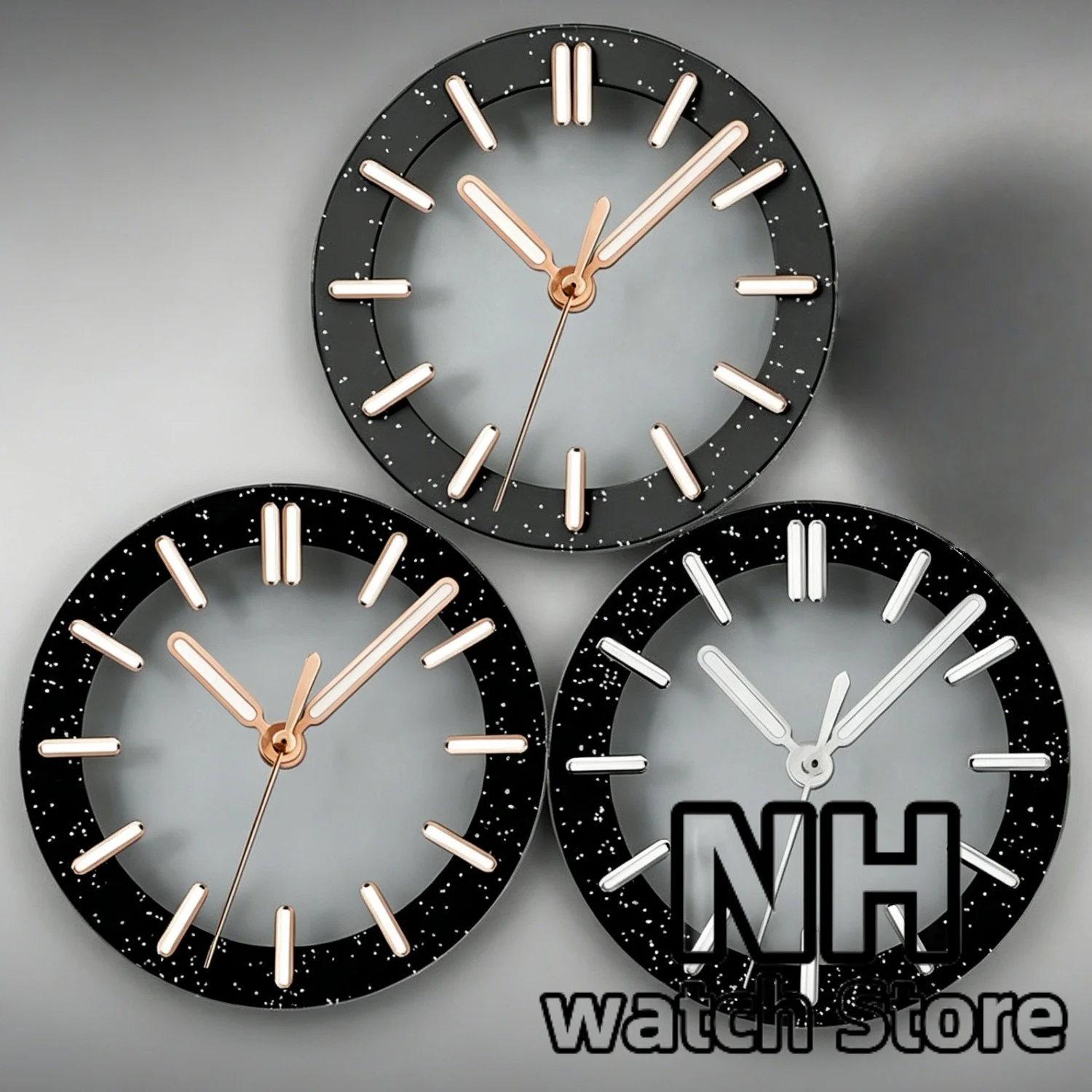 29mm 31.5mm Watch Dial For NH70 NH72 NH71 NH35 36 NH37 PT5000 ETA2824 36 Miyota DG Movement Skeleton Hollow Dial Ring Luminous view 6