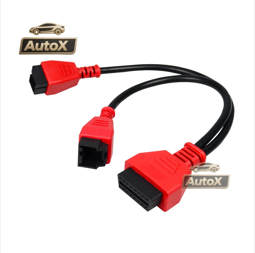 OBD2 Cable for FIAT for ALFA ROMEO OBD 12+8 SGW Bypass Adapter Lead Cable for Chrysler 12 8 Adapter Cable Works for LAUNCH X431
