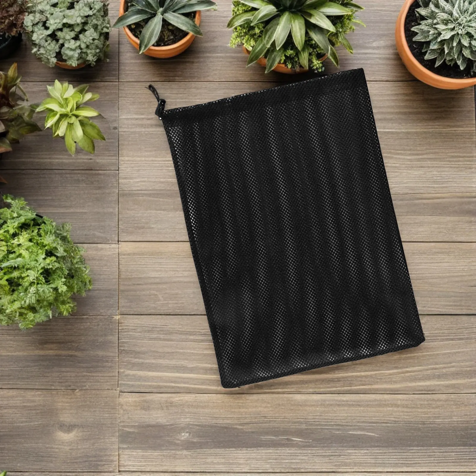 2Pcs Pond Pump Filter Bag Mesh Polyester Drawstring Pump Barrier Bag Swimming Pool Aquarium Fish Tank Debris Filter view 2