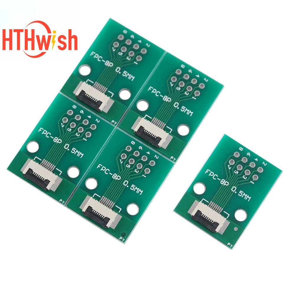 Adapter SMT do płytki PCB 2.54mm 6P 8P 10P 12P 20P FPC FFC, lutowany, z 0.5 pozycjami, raster 2.54mm, 6Pin 8Pin 10Pin 12Pin 20Pin