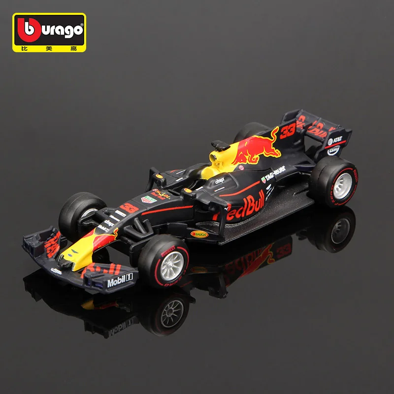 Модель гоночного автомобиля Red Bull Bburago 1:43 2017 F1, 3 #33 #, из сплава