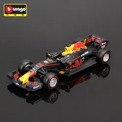 Bburago 1:43 2017 F1 Red Bull Racing TAG Heuer RB13 3# 33# Formula One Alloy Supersport Racing Car Model Collection Children Toy