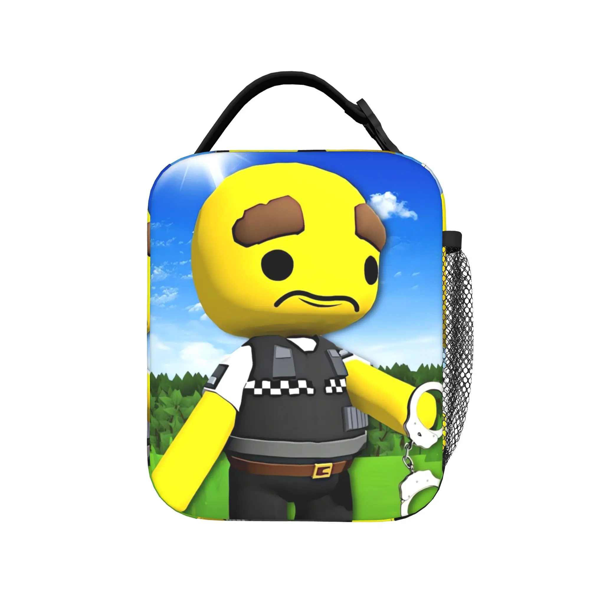 Wobblys Life Gaming Funny Lunch Bag For Men  Lunch Box Casual Picnic Cooler Bag Portable Zipper Oxford Thermal Lunch Bags