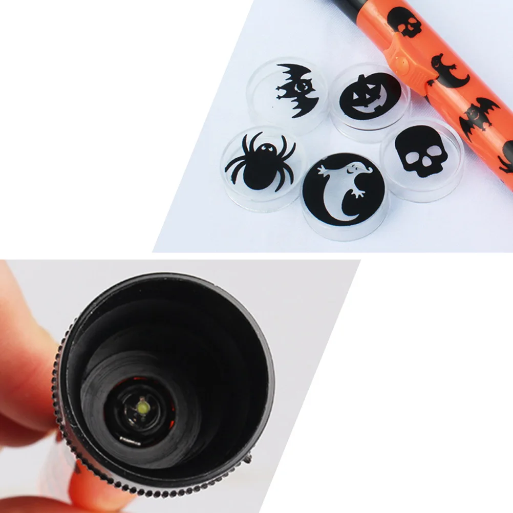 

5 Sets Pumpkin Ghost Flashlight Halloween Projector Lamp Plastic Pattern Haunted House