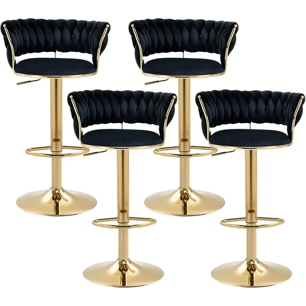 

Modern Velvet Bar Stools, Swivel Counter Height Barstoolses bars height Adjustable counter stoolses Kitchen, Bar Stools