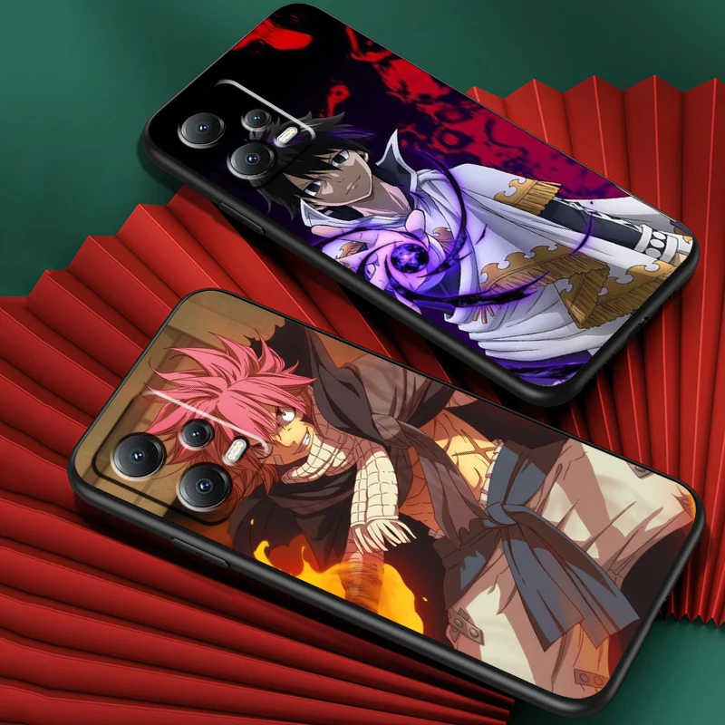 F-FAIRY T-TAIL Anime Cool For Xiaomi Redmi Note 13 12R 12 12S Turbo 11 11T 11S 10 10S Pro Plus 5G Black Funda Phone Case