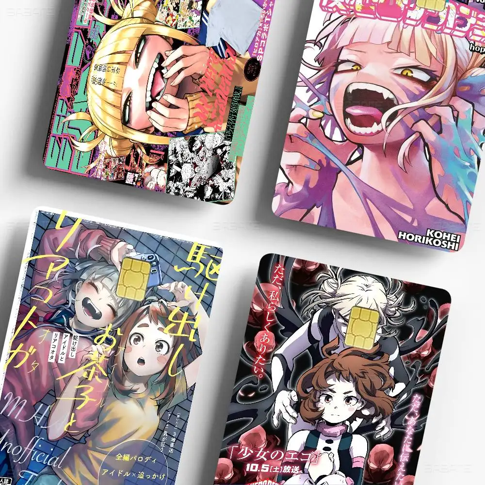 Himiko Toga My Hero Academia Anime Young Creidt Card Debit Card Sticker Film Case Front Tape for Small Big Chip No Chip