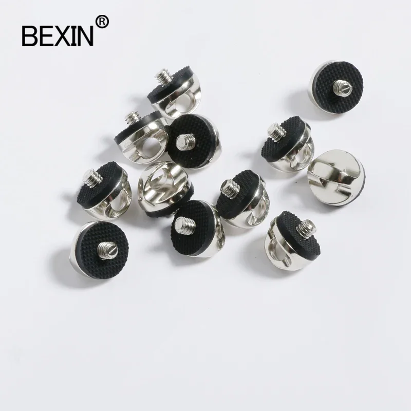 100 قطعة 1/4 "كاميرا ربط المسمار الأسير 1/4 للطي D-حلقة محول جبل المسمار للكاميرا ترايبود Monopod لوحة الإفراج السريع