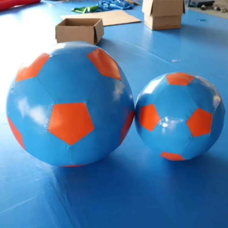 

Durable PVC Inflatable Beach Ball - Giant Blue Water Football for Sale