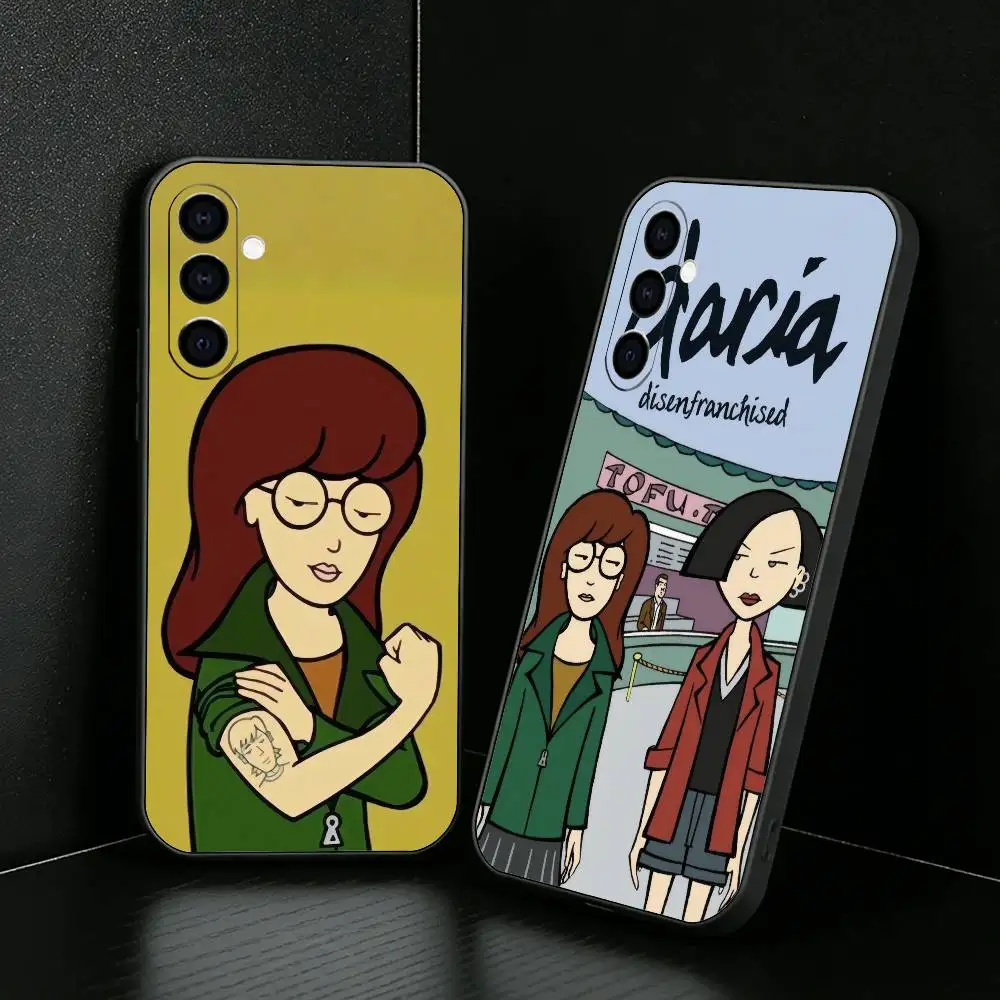 D-Diarrhea Cartoon D-DariaS Phone Case For Samsung Galaxy A73,A72,A71,A70,A52,A51 Others Soft Black Cover
